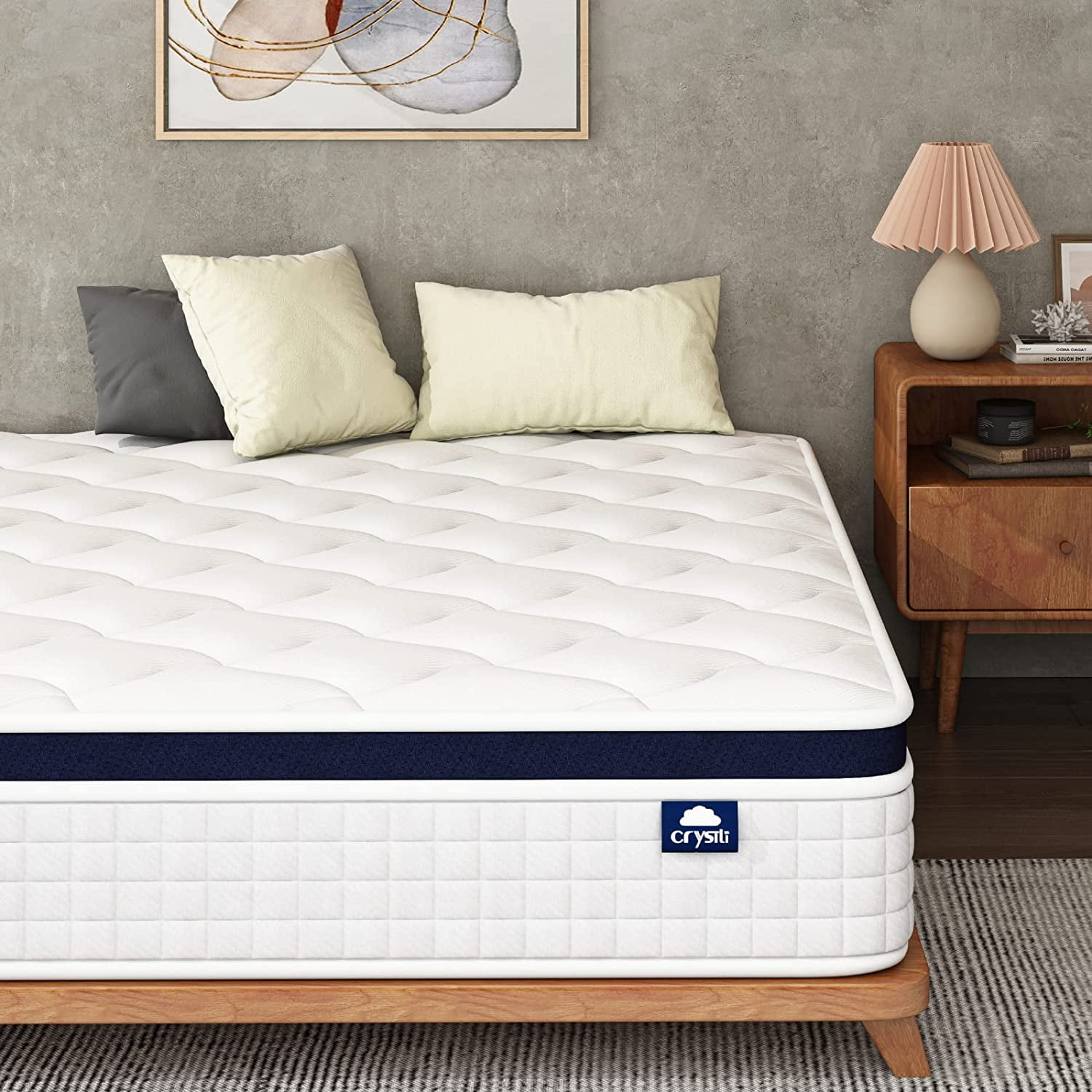 Crystli 10 Inch Twin Size Mattresses Hybrid Mattress with Zero Pressure