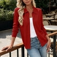 thumbnail image 4 of Gytharion Women's Sweaters Cardigans Solid Color Lapel Long Sleeve Button Front Sweaters Soft Lightweight Casual Knit Cardigans, 4 of 6