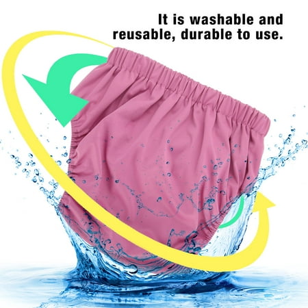 OTVIAP Adult Cloth Diaper, Large Adult Nappy,4 Colors Adult Cloth Diaper Reusable Washable Adjustable Large