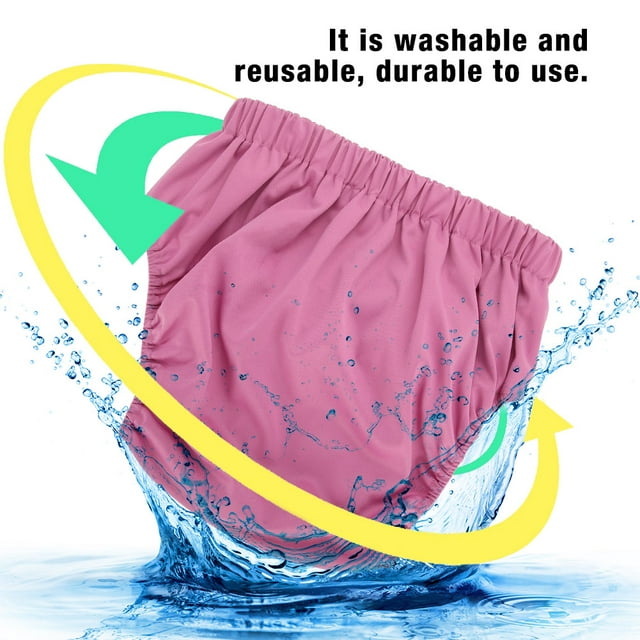 Pañal de tela para adultos BuyWeekMX Pañal reutilizable Azul305, Negro404, Amarillo102, Rosa306