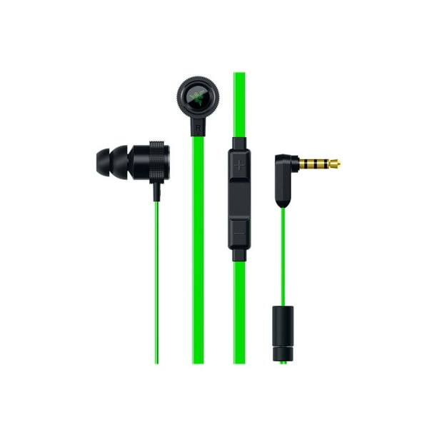 Razer Hammerhead Pro V2 Earphones With Mic In Ear Wired 3 5 Mm Jack Noise Isolating Black Green Walmart Com Walmart Com
