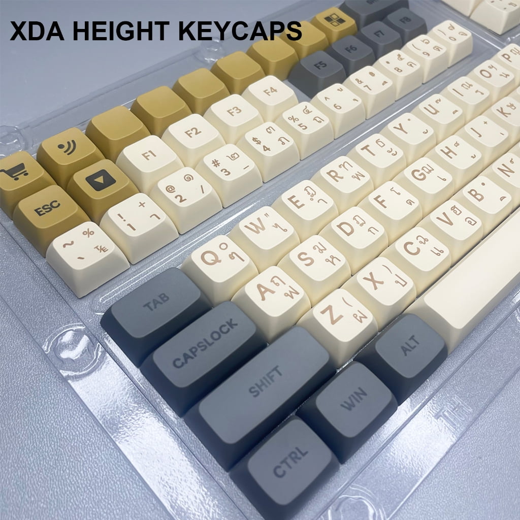 Zeiwohndc Thai Keycaps XDA PBT Keycap for 61/64/68/75/87/98/104 MX Switches Keyboard