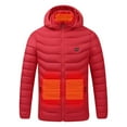 thumbnail image 2 of UTTOASFAY Men'S Outdoor Warm Coat Clothing Heated for Riding Skiing Fishing Charging Via Heated Coat Red 14(XXXL), 2 of 9