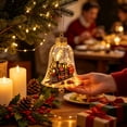 thumbnail image 4 of Mivyn Glowing Christmas Story Ornament, 4"Light-Up Mini Holiday Scene with Warm LED Light, Festive Keepsake Gift for Home Christmas Party Decoration,1PCS,Bell Shape, 4 of 6