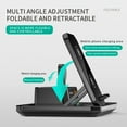 thumbnail image 4 of 6 in 1 Wireless Charger,Multifunctional Folding Fast Charging Phone Holder,30W Wireless Fast Charging,Compatible with iPhone,Apple Watch, AirPods and Various Devices Black, 4 of 14