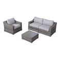 thumbnail image 2 of 3 Seating With Folding Cushions - Gray Stylish And Comfortable Outdoor, 2 of 4