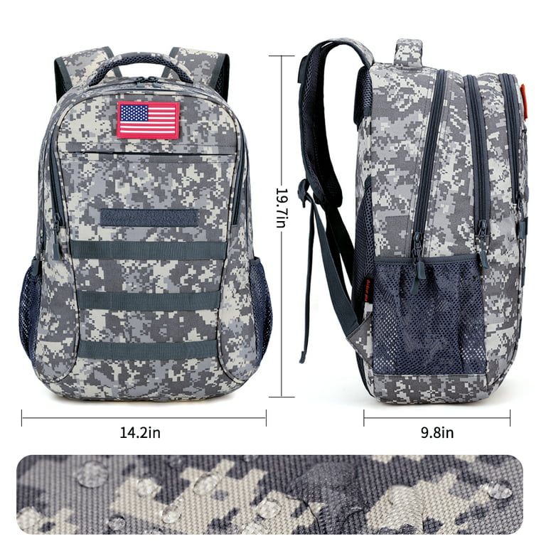Asge boys backpack for kids camo bookbag for middle