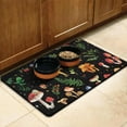 thumbnail image 2 of Neon Mushroom Pet Food Mat - Absorbent Non-Slip Dog Bowl Mat - Waterproof Placemat - Scientific Design - Large Size for Messy Eaters 12"X19", 2 of 3