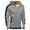 Grey, variant on Men's Hoodie, Eco Zip Up Camo Triblend Jersey Hooded Sweatshirt Grey,2XL