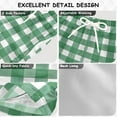 thumbnail image 4 of joogoo Boys Swim Trunks Green and White Checkered Pattern Beach Board Shorts Drawstring Swimsuit 2T, 4 of 6