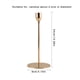 thumbnail image 5 of Candelabro Antideslizante Aleación Candelero Decoración Candelero para Fiesta Pub, Dorado, 34cm Inevent HA003037-07, 5 of 7