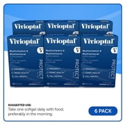 Vivioptal For Men, 60 Softgels (1 Year Supply), CoQ10, Lycopene & Resveratrol, Multivitamin & Multimineral, Gluten Free, German Formula