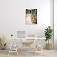 thumbnail image 2 of Outdoor Town Cafe Seats Town & City Photograph White Framed Art Print Wall Art, 2 of 7