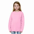 thumbnail image 2 of Garbnen Girls Long Sleeve Shirt Crewneck Pink Preppy Shirts for Girls Basic Fall Preppy Teen Girls Clothes 11-12 Years, 2 of 6