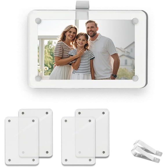 2-Pack Magnetic Car Picture Holder – 2.5x3.6 Inch Acrylic Sun Visor Photo Frame
