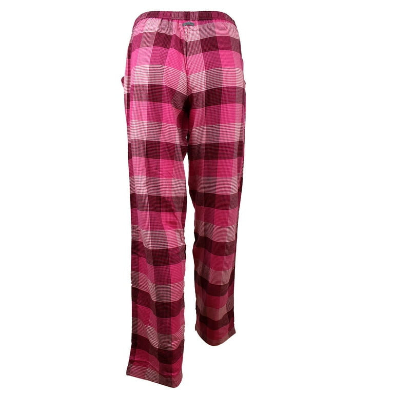 DKNY Women s Pink Plaid Flannel Pajama Pants