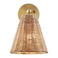 thumbnail image 2 of Meridian M90118NB 1-Light Wall Sconce in Natural Brass (Set of 2), 2 of 5