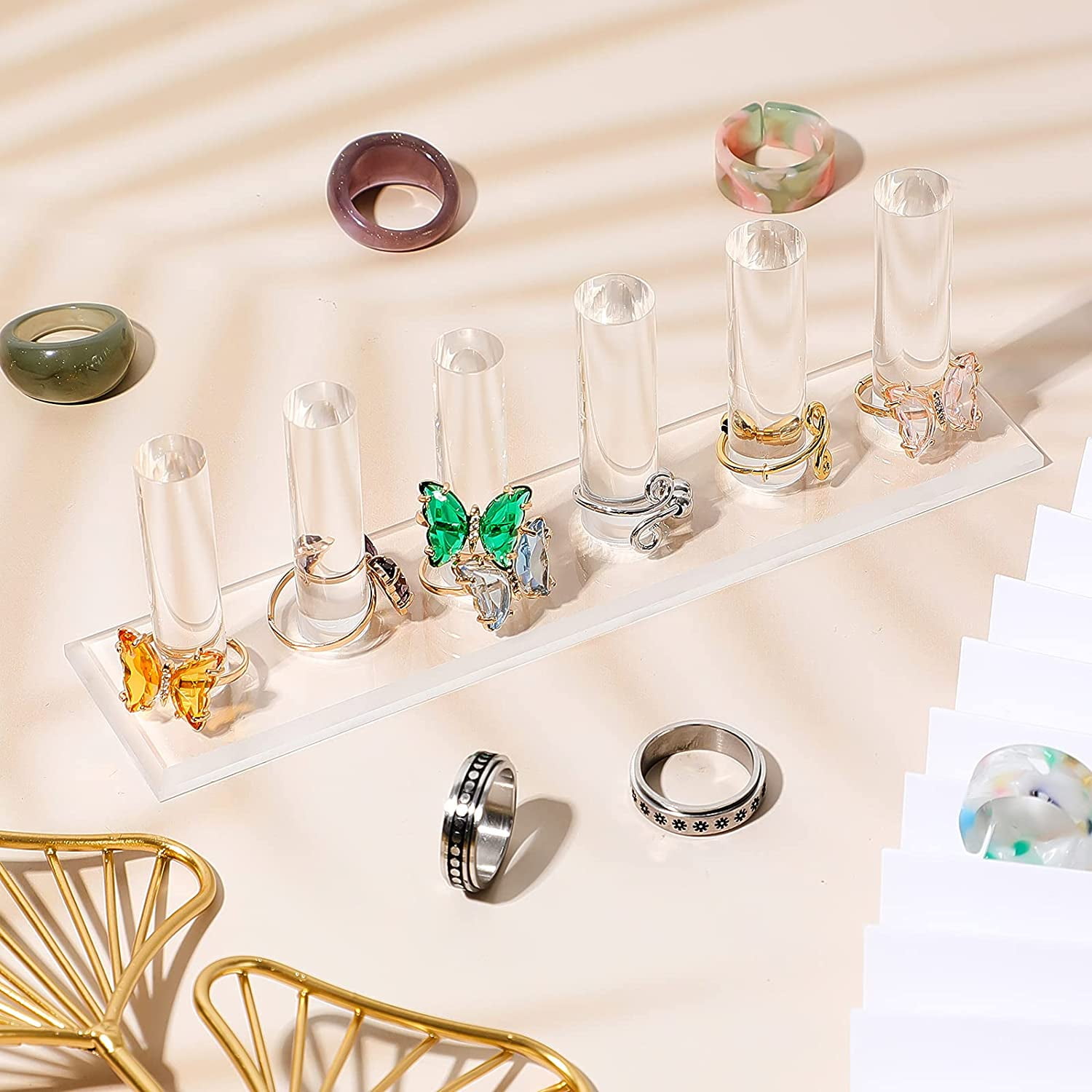 Clear ring holder best sale