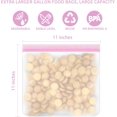 thumbnail image 2 of GHSDFBB Reusable Gallon Freezer Bags (Pink), 2 of 7