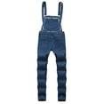 thumbnail image 5 of LSLJS Men's One-piece Ripped Suspenders Slim-fit Trousers Overalls Gifts for Men, 5 of 5