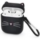 thumbnail image 1 of Funda de silicona suave CHAO para Airpods 1 y 2 diseño de gato 3D con llavero, 1 of 5