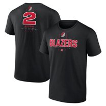 Men's Deandre Ayton Black Portland Trail Blazers Behind The Back Name & Number T-Shirt