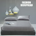 thumbnail image 3 of Mistaha Bedspread Fitted Sheet Dustproof Mattress Protector Solid Bed Cover Solid Bedsheets Twin to King, 3 of 8