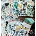 thumbnail image 2 of Zhuge (60 PCS), Tropical Plants Style Note Stickers Easy Self-Adhesive Flowers Roses Garden Wildflowers Butterflies for Scrapbook, Notebook, Journal, Card Making, Letters … (#7), 2 of 5