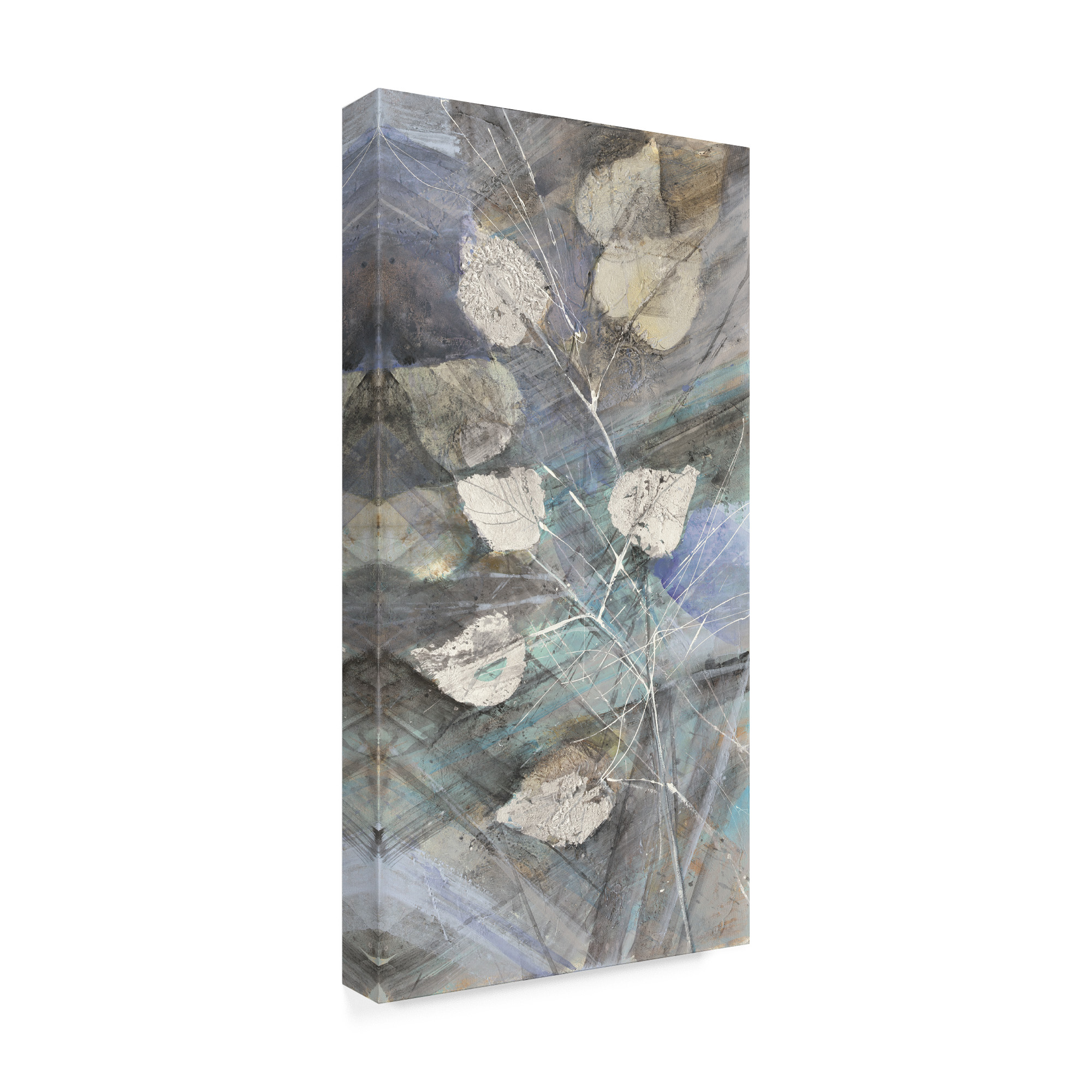 Albena Hristova 'Silver Leaves I' Canvas Art