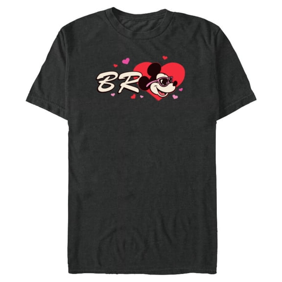 Disney Valentine's Day Bro Brother Gift Family Matching Trip Standard T-Shirt- Short Sleeve Blended T-Shirt for Adults - Customized-Dark Heather