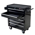 thumbnail image 4 of IVV 6-Drawer Rolling Tool Chest w/Lock & Key, Tool Storage Cabinet with Universal Wheels, Top & Drawer Liner, Tools Organizer Box for Garage, Warehouse & Repair Shop, 24.2"W x 12.9"D x 29.9"H, Black, 4 of 6