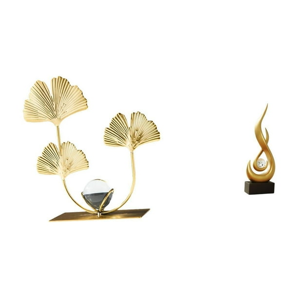 Estatua de figura,Estatuas de hojas y flores de metal,esculturas decorativas,Figuras decorativas para el hogar,para estante,mesa o vitrina.,Escultura abstracta de fuego,Estatua de arte