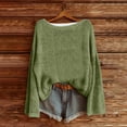 thumbnail image 2 of Comdrip Cozy Sweater, Women's Casual Long Sleeve V Neck Lightweight Pullover Sweater Tops Winter Warm Layer Top Lightweight Sweater for Women Blackish Green 2XL, 2 of 3