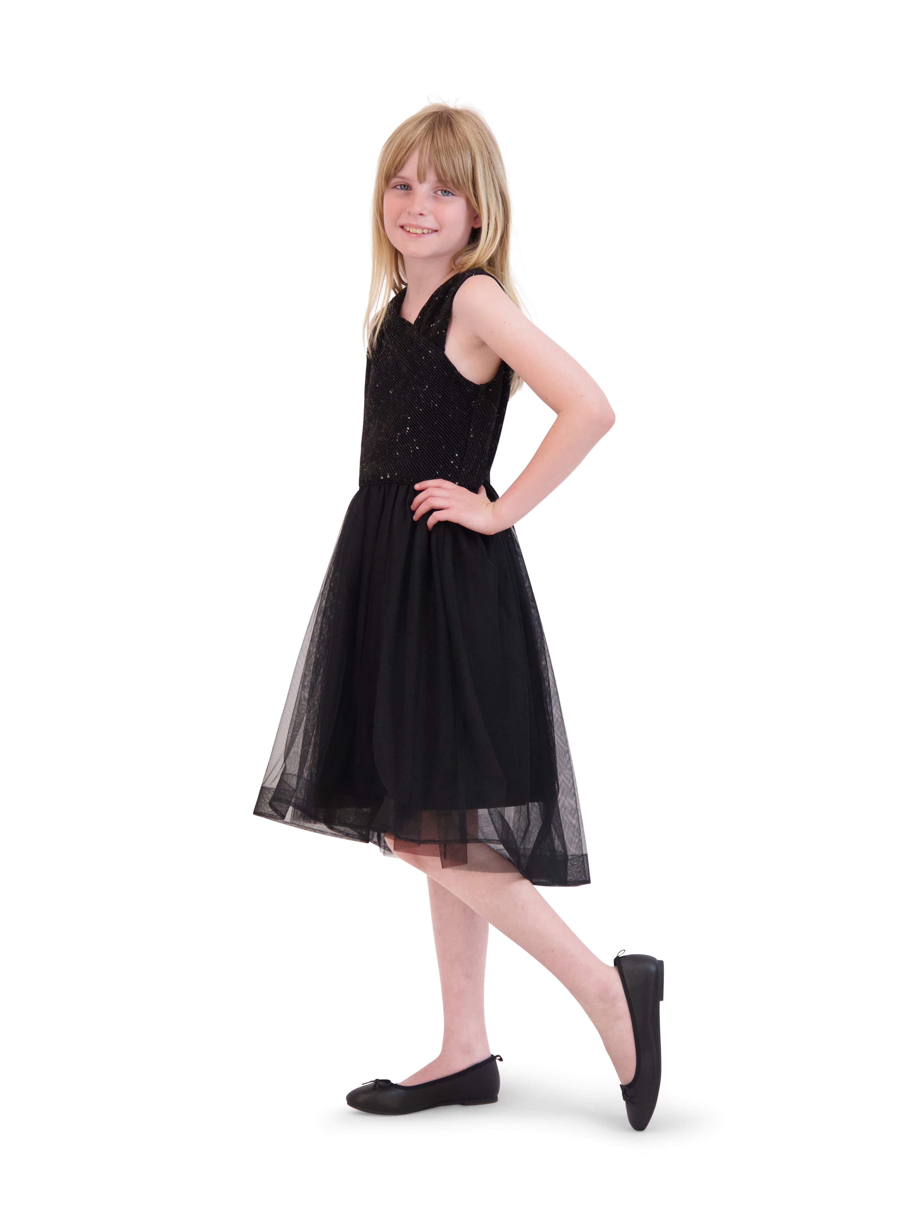 Kensie Girl Sequin Mesh Dress, Sizes 4-16