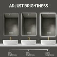 thumbnail image 3 of LAIYA Large Size LED Mirror With Light, Anti Fog Touch Control Bathroom Mirror, Adjustable Brightness Vanity Mirror Wall Mounted Vanity Mirror, 3 of 6