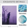 thumbnail image 3 of Diamond Art Kits for Adults - 5d Raven Foggy Purple Forest Mood Diamond Painting for Adults, Diamond Art for Adults Beginners, Diamond Painting Kits for Adults for Home Wall Decor, 3 of 7