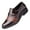 Brown, variant on KaLI_store Dress Shoes for Men Leather Shoes Business Dress Shoes Simple Slip-On Walk Flats Shoes,Black