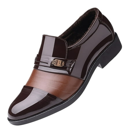 

Vedolay Men s Oxfords Men s Dress Shoes Plain Toe Oxford Casual Business Dress Shoes Classic Formal Shoes(Brown 11)
