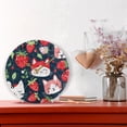 thumbnail image 6 of Cats with Strawberries Black 10 inch Wall Clocks Non Ticking Easy to Read Battery Decorative for Home Bathroom Kitchen Bedroom Living Room, 6 of 8