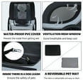 thumbnail image 6 of ZephyPaws Bike Dog Trailer,Carrier for Small and Large Pets up to 66 lbs,Easy Folding Cart Frame,Quick Release Wheel, Universal Bicycle Coupler,Washable Non-Slip Lining,Black Grey, 6 of 9
