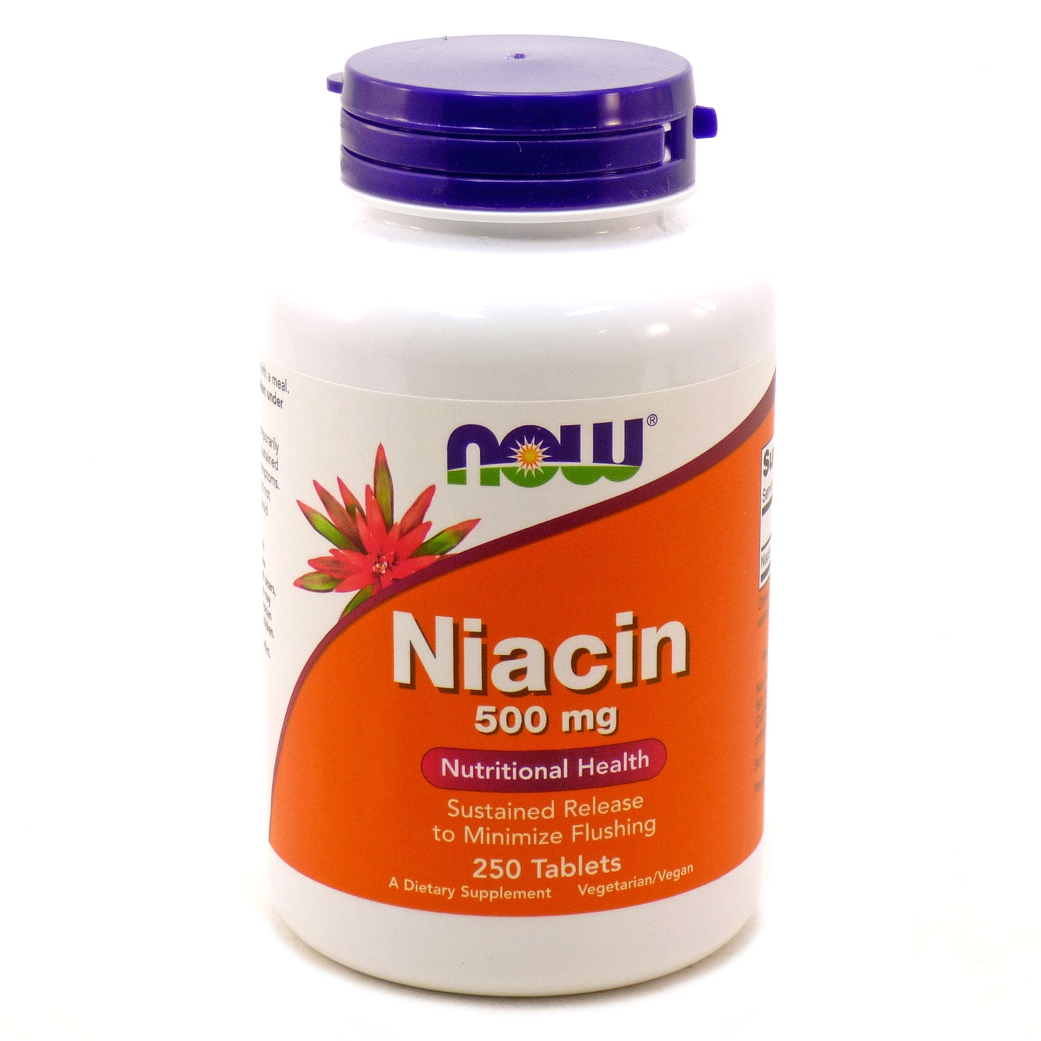 NOW Foods Niacin Nutritional Health 500 mg. 250 Tablets