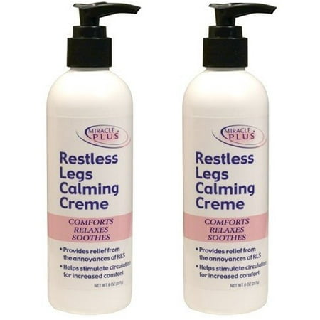 Restless Legs Calming Creme to Help Combat Fatigue, Irritability, Itching, Crawling, Shaking. (Two -