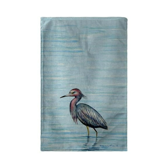 Betsy Drake KT492 Dicks Little Blue Heron Kitchen Towel