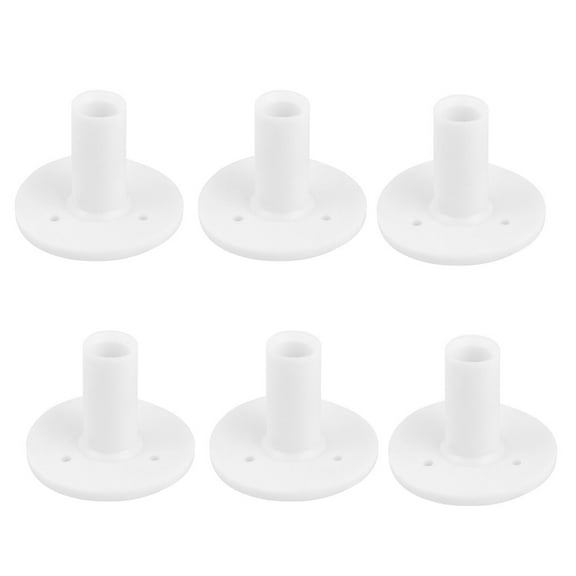BESTOYARD 12Pcs White Rubber Tees for Golf Use Set with Extra Wide Base for Stability