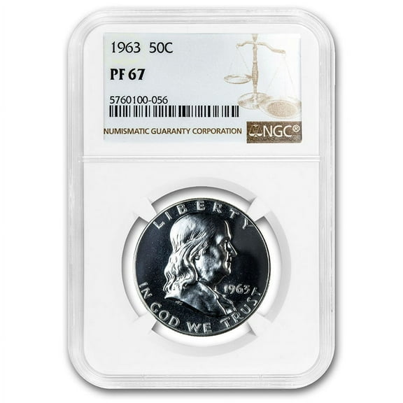 1963 Franklin Half Dollar PF-67 NGC