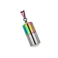 thumbnail image 1 of Collier Pendentif Tube en Acier Inoxydable Capsule Creuse pour Collier en Acier Support Cendres Bijoux, 1 of 9