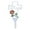 White Mom, variant on Metal Cross Garden Stake Graves Cemetery Decorations, Cemetery Memorial Cross Stake for Mom, Metal Cross Yard Stake Grave Markers, Memorial Signs Marker for Mom Grave