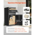 thumbnail image 4 of VEVOR Package Delivery Boxes for Outside, 38.6 in. Mailbox for Parcel with Lock, Galvanized Steel Package Drop Box with Anti-Theft Design, Weather-Resistant Package Mailbox for Home, Black, 4 of 9