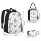 thumbnail image 2 of Disketp Funny Chicken Mochila Estampada de Gran Capacidad con Lonchera y Estuche, Set de 3 Piezas para Estudiantes, 2 of 7