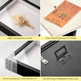 thumbnail image 4 of Eqkasio 8x10 Shadow Box Picture Frame Display Cases with Soft Linen Back, Black Deep Shadow Memory Box Frame 8x10 for Birthday Wedding Pet Graduation Items Flower Craft Ticket Photo(Black), 4 of 7